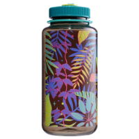 Nalgene Tritan Sustain Bottle Psychedelic Botanical Print Wide Mouth 1 Litre