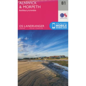 OS Landranger 81 Paper - Alnwick & Morpeth 1:50,000