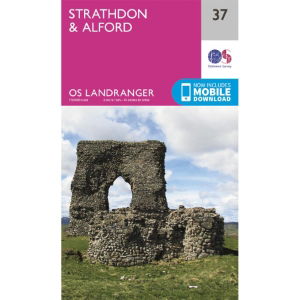 OS Landranger 37 Paper - Strathdon & Alford 1:50,000