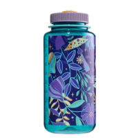 Nalgene Tritan Sustain Bottle Psychedelic Botanical Print Wide Mouth 1 Litre