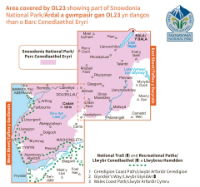 OS OL/Explorer 23 Paper - Cadair Idris & Llyn Tegid coverage