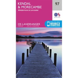 OS Landranger 97 Paper - Kendal & Morecambe 1:50,000