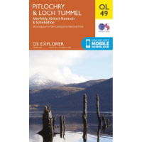 OS OL/Explorer 49 Paper - Pitlochry & Loch Tummel 1:25,000