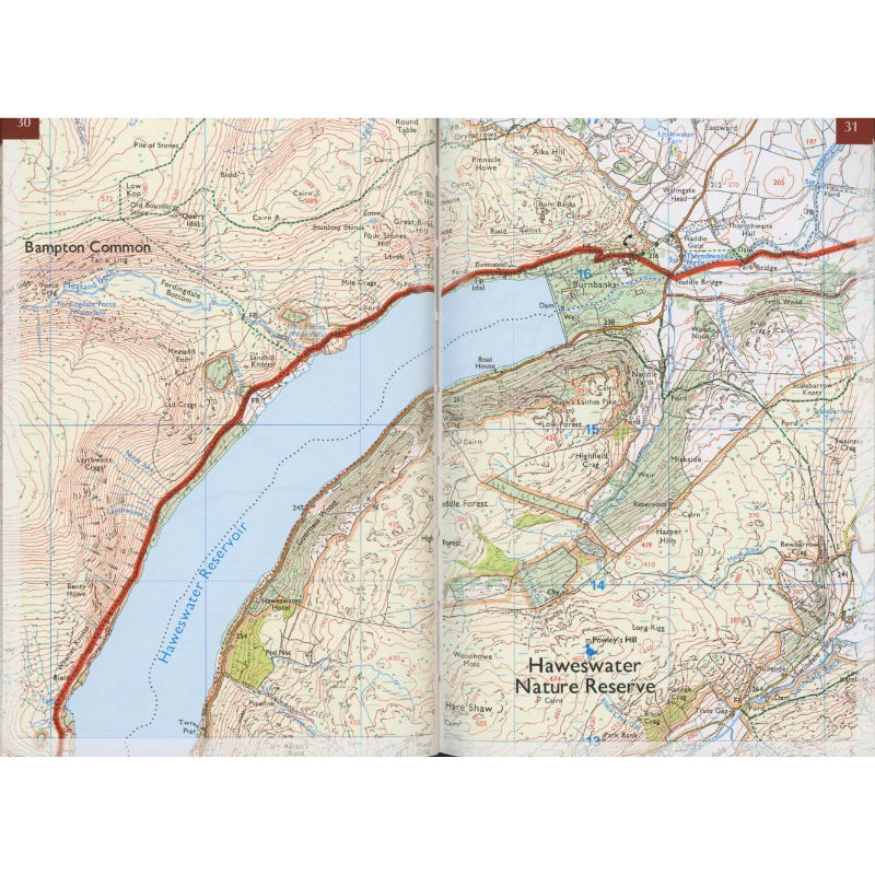 The Coast to Coast Walk Map Booklet pages