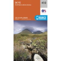 OS Explorer 410 Paper - Skye - Portree & Bracadale 1:25,000