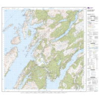 OS Landranger 55 Paper - Lochgilphead & Loch Awe sheet