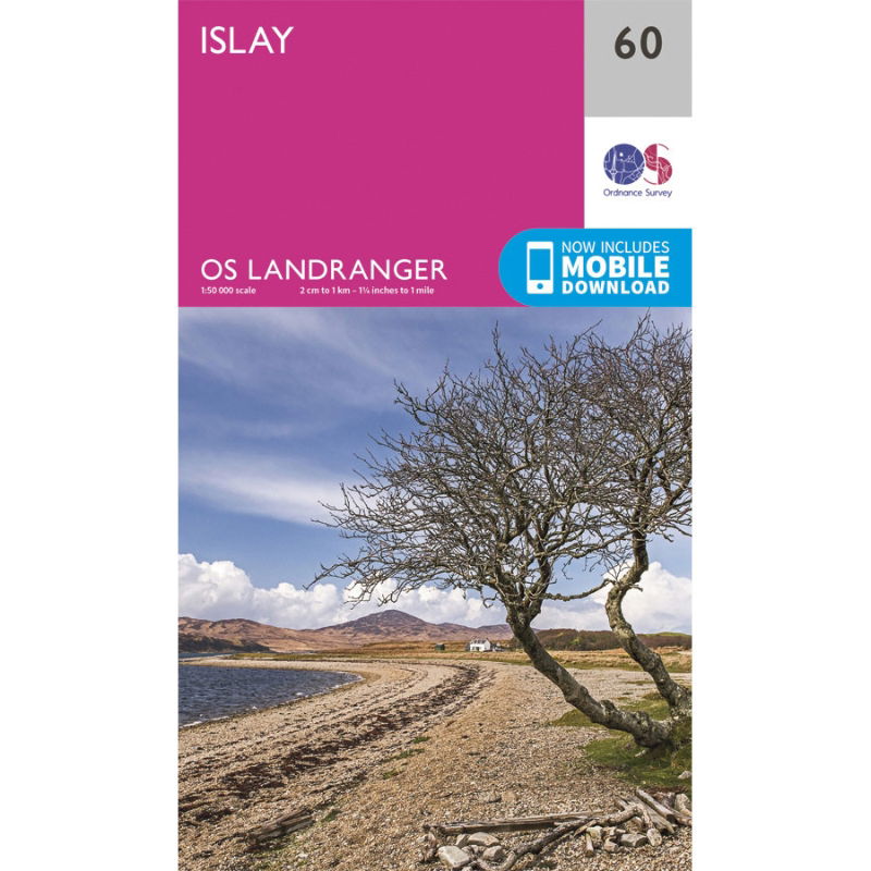 OS Landranger 60 Paper - Islay 1:50,000