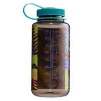 Nalgene Tritan Sustain Bottle Psychedelic Botanical Print Wide Mouth 1 Litre