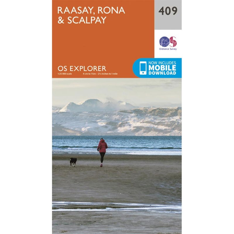 OS Explorer 409 Paper - Raasay, Rona & Scalpay 1:25,000