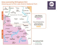 OS OL5 The English Lakes North-Eastern Area Active coverage