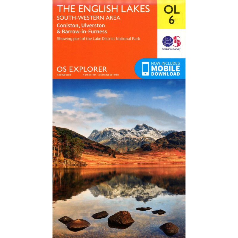 OS OL/Explorer 6 Paper - The English Lakes South-Western Area 1:25,000