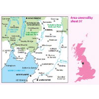 OS Landranger 97 Kendal & Morecambe coverage