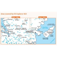 OS Explorer 459 Paper - Central Lewis & Stornoway coverage