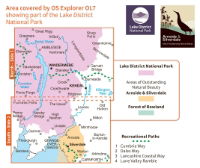 OS OL/Explorer 7 The English Lakes South-Eastern Area coverage