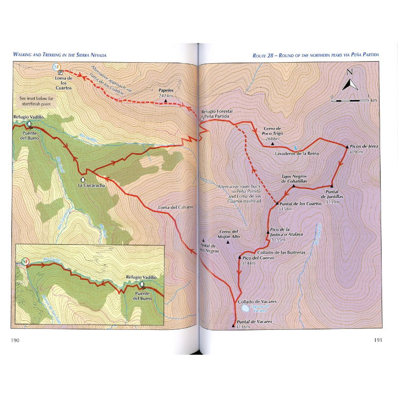 Walking and Trekking in the Sierra Nevada pages