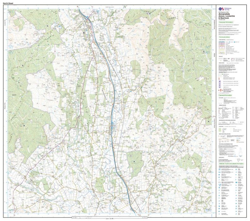 OS Explorer 322 Paper - Annandale north sheet