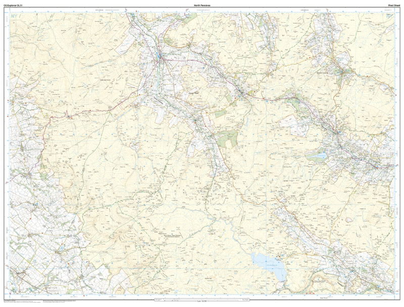 OS OL31 North Pennines  west sheet