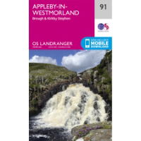 OS Landranger 91 Paper - Appleby-in-Westmorland 1:50,000