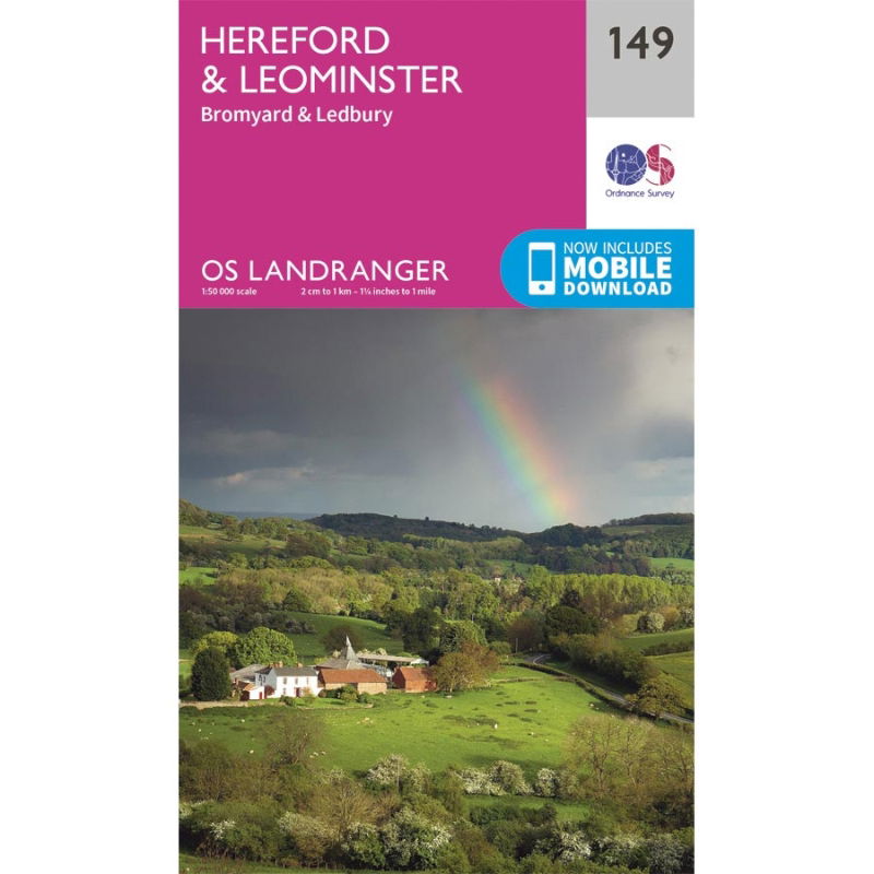 OS Landranger 149 Paper - Hereford & Leominster