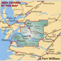 BMC Waterproof Mountain Map Knoydart, Kintail & Glen Affric 1:40,000 coverage