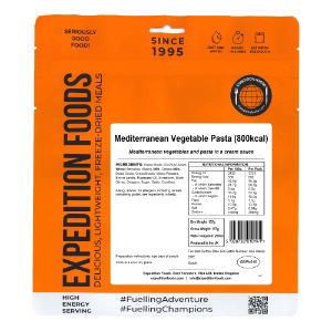 Expedition Foods Mediterranean Vegetable Pasta (Vegetarian, 800kcal)\t\t\t\t\t\t\t\t\t\t\t\t\t