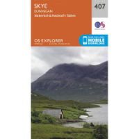 OS Explorer 407 Paper - Skye - Dunvegan 1:25,000