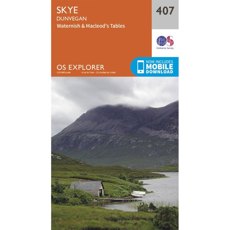 OS Explorer 407 Paper - Skye - Dunvegan 1:25,000