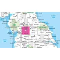 OS Landranger 98 Wensleydale & Upper Wharfedale adjacent