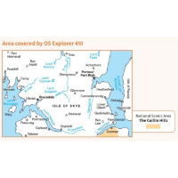 OS Explorer 410 Paper - Skye - Portree & Bracadale coverage