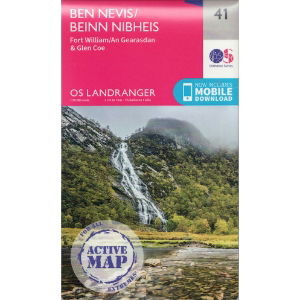 OS Landranger 41 Active - Ben Nevis 1:50,000