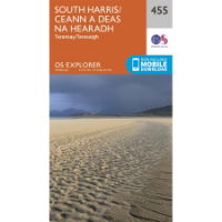 OS Explorer 455 Paper - South Harris 1:25,000