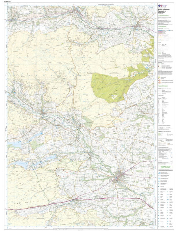 OS OL31 North Pennines  east sheet