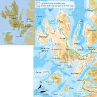 Skye's Cuillin Ridge Traverse location