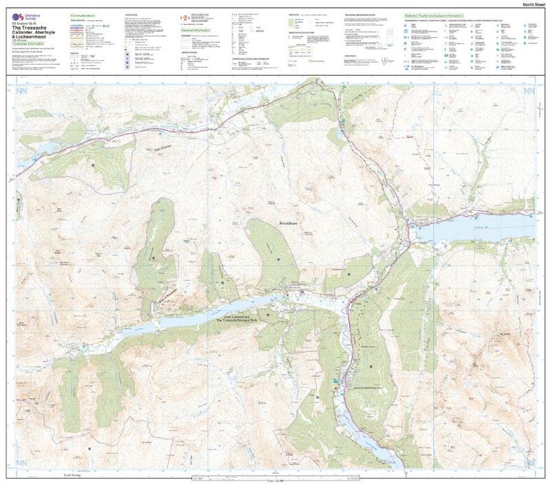 OS OL/Explorer 46 Paper - The Trossachs north sheet