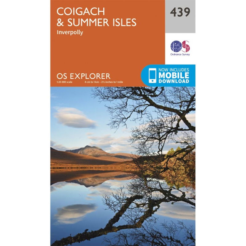 OS Explorer 439 Paper - Coigach & Summer Isles 1:25,000