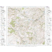 OS Landranger 136 Paper - Newtown & Llanidloes sheet