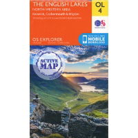 OS OL/Explorer 4 Active - The English Lakes North-Western Area 1:25,000