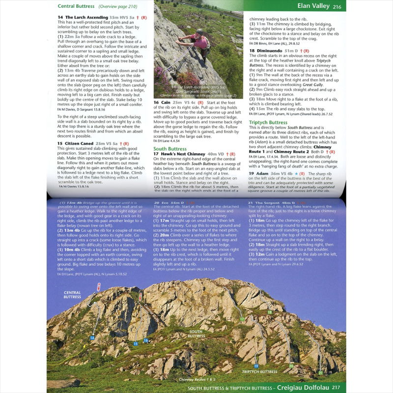 Central Wales - A guide to Climbing and Bouldering in Elenydd pages