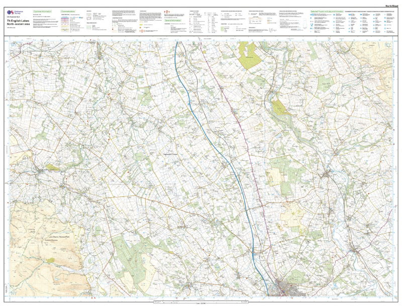 OS OL5 The English Lakes North-Eastern Area Active north sheet