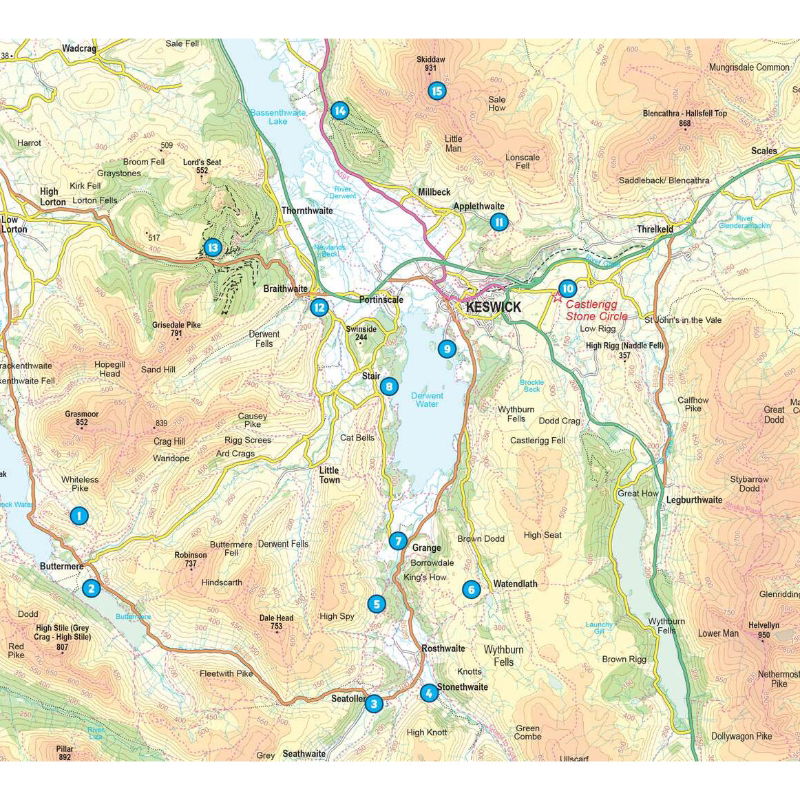 15 Short Walks in the Lake District - Keswick, Borrowdale & Buttermere