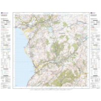 OS Landranger 124 Paper - Dolgellau & Porthmadog sheet