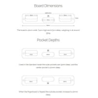 Ash Portable Fingerboard dimensions