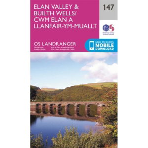 OS Landranger 147 Paper - Elan Valley & Builth Wells