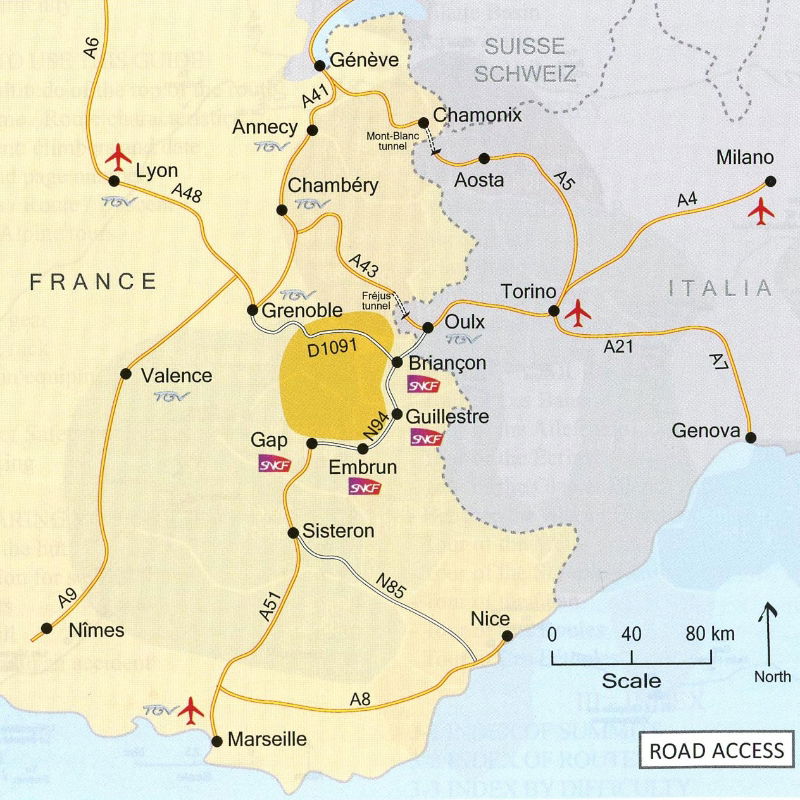 Classic Routes in the Écrins location