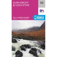 OS Landranger 50 Paper - Glen Orchy & Loch Etive 1:50,000