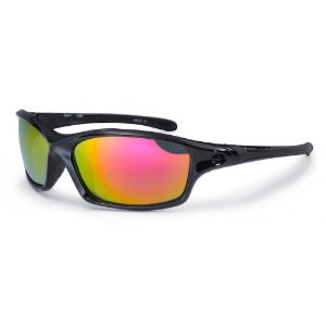 Bloc Daytona XR60 Shiny Black with Red Mirror Lenses