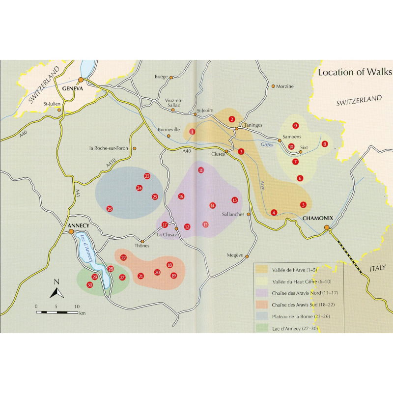 Walking in the Haute Savoie: South coverage