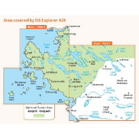 OS Explorer 439 Paper Coigach & Summer Isles 1:25,000 coverage