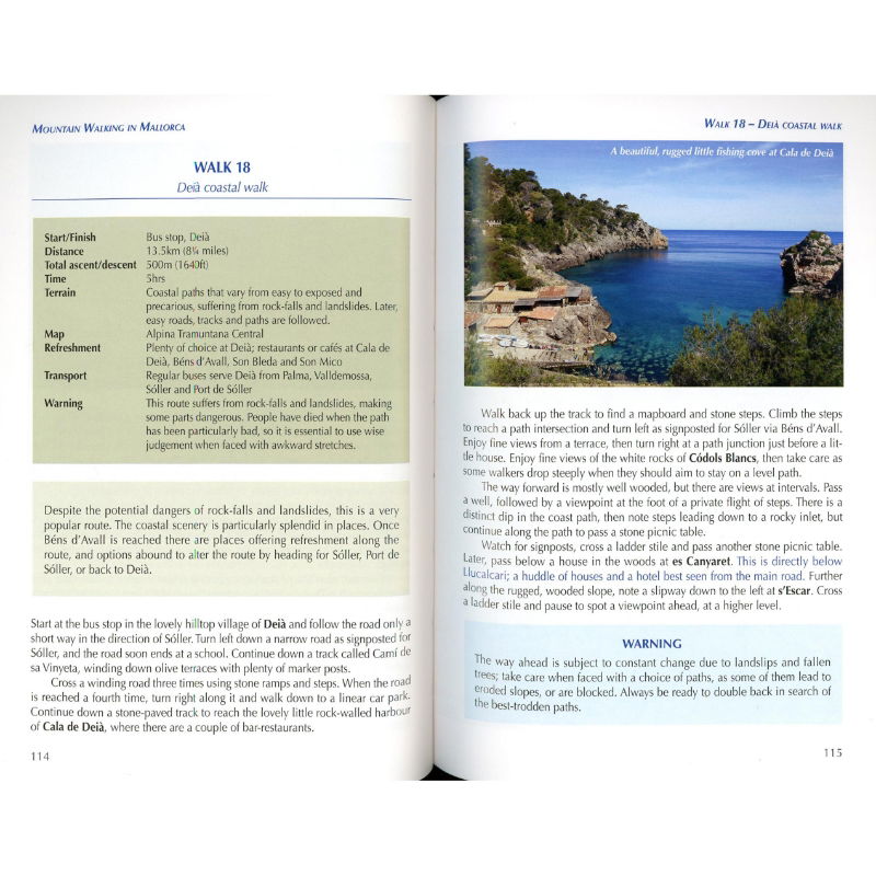 Mountain Walking in Mallorca pages