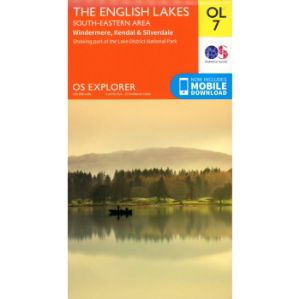 OS OL/Explorer 7 Paper - The English Lakes South-Eastern Area 1:25,000